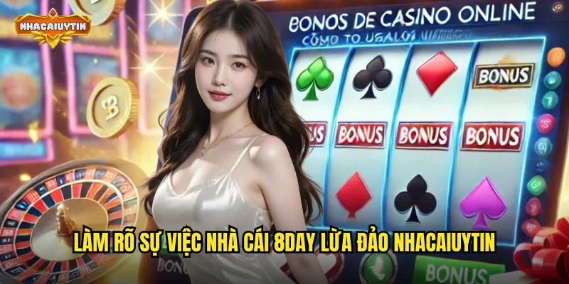 Nhà Cái 8DAY Lừa Đảo - Kiểm Chứng Thông Tin Và Đánh Giá Thực Tế 1 Làm rõ sự việc nhà cái 8DAY lừa đảo nhacaiuytin