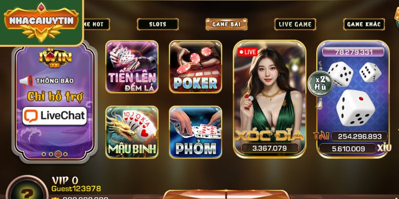 Game bài Iwinclub – Sòng Bài Cao Cấp Dẫn Đầu Thị Trường 2 Kho game bài Iwinclub đa dạng hấp dẫn