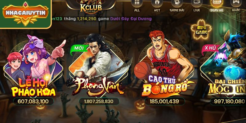 Kclub - Cùng Review Toàn Diện Cổng Game Trực Tuyến #1 2025 2 Hệ thống game đa dạng