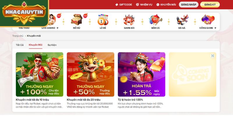 Ricbet - Chi Tiết Nền Tảng Giải Trí Trực Tuyến #1 Thị Trường 3 Chương trình khuyến mãi Ricbet nhiều vô kể