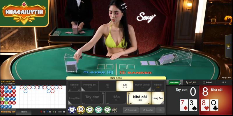 Sảnh Casino Sexy - Không Gian Giải Trí Trực Quan, Sống Động 2 Bảng thông tin trực tiếp